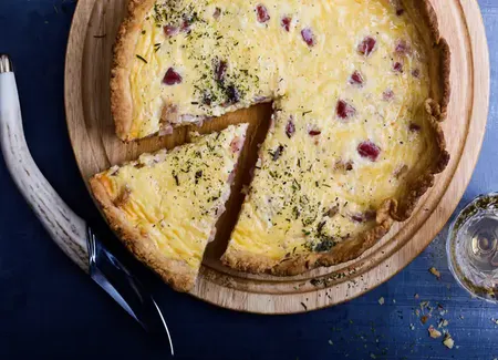 Quiche béchamel et jambon