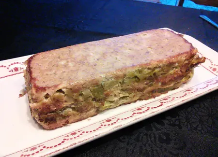 Mousse de poireaux au jambon cru