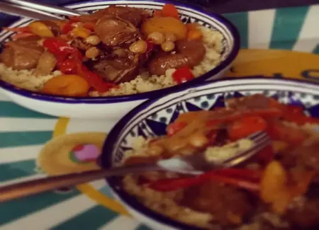 Tajine d'agneau aux fruits secs
