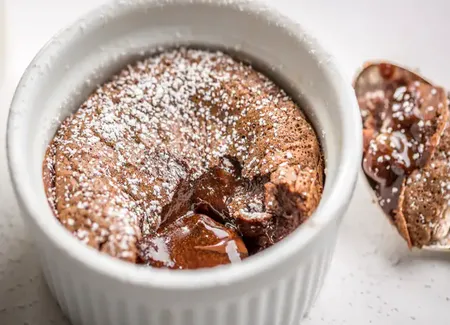 Fondant chocolat au lait concentré sucré