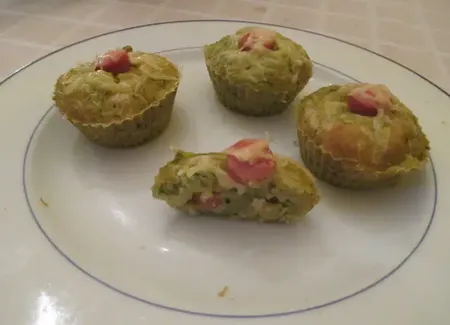 Cupcakes courgettes saucisses de strasbourg
