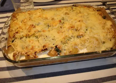Gratin complet brocolis chou-fleur