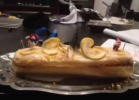 Bûche au citron de noël