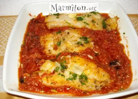 Filets de cabillaud (morue) à la tomate