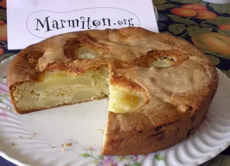 Gâteau aux poires au beurre salé