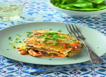 Lasagnes de chou vert frisé