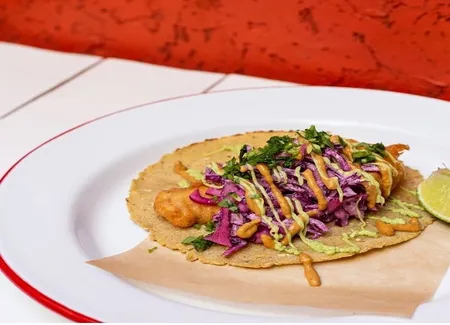 Le baja fish taco d'el vecino