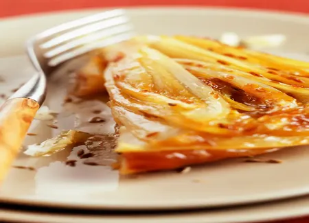Tatin aux endives caramélisées au miel