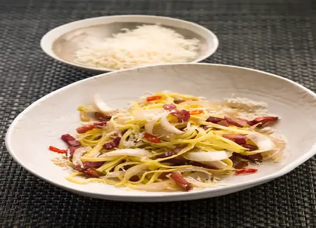 Endives façon carbonara