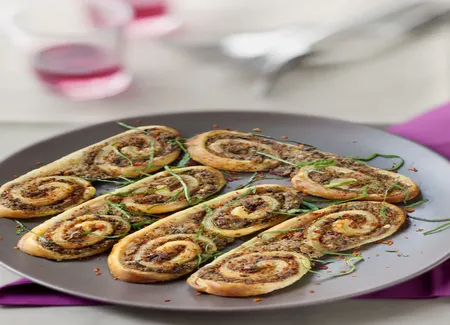 Palmiers apéritifs olive feta