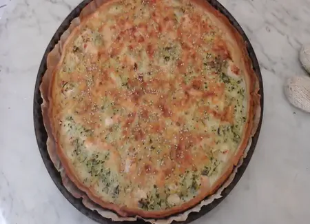 Tarte aux courgettes et poulet