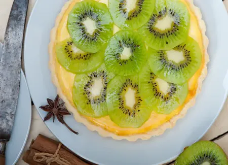 Tarte au citron et aux kiwis