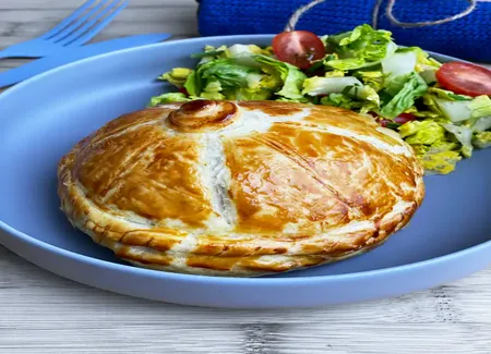 Gaperon et jambon de pays en feuilleté de frédéric