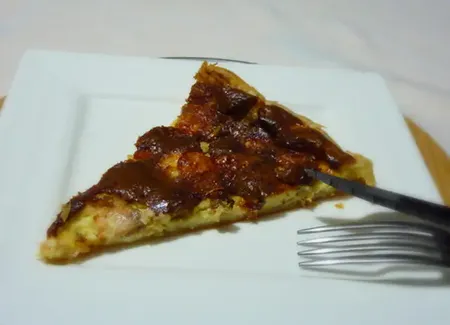 Quiche au roquefort et au saumon fumé