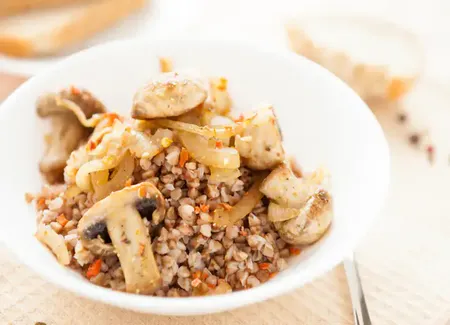 Epeautre aux champignons façon risotto
