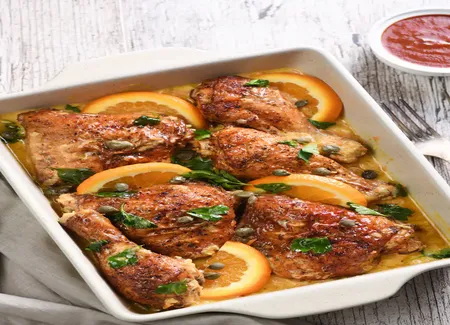 Cuisse de poulet au citron et aux herbes (rapide)