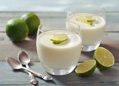 Mousse de chocolat blanc au citron vert