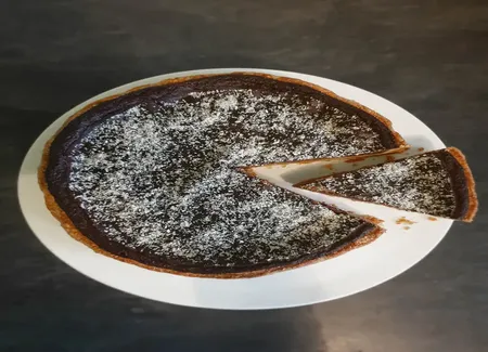 Tarte au chocolat et aux noix