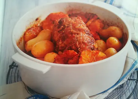 Rôti de veau à l'orange