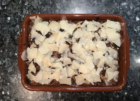 Crumble de courgettes à l'italienne