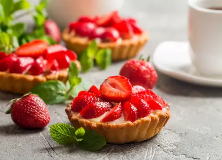 Tartelettes aux fraises légères