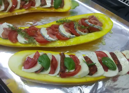 Courgettes farcies colorées et originales