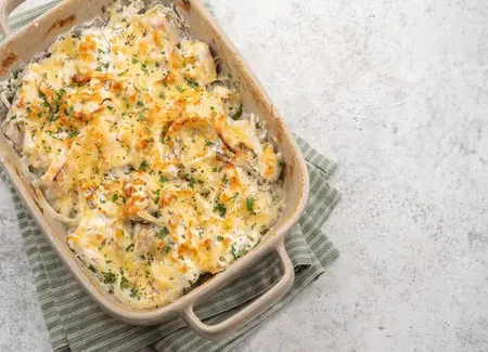Pavés de cabillaud gratinés à la mozzarella