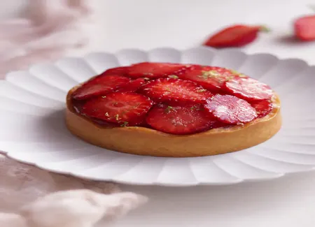 Tartelettes aux fraises et citron vert de coralie