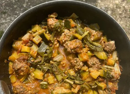 Tambouille courgette et chair à saucisse