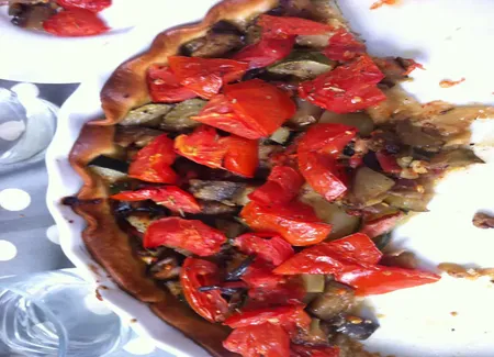 Tarte courgette, aubergine et tomate