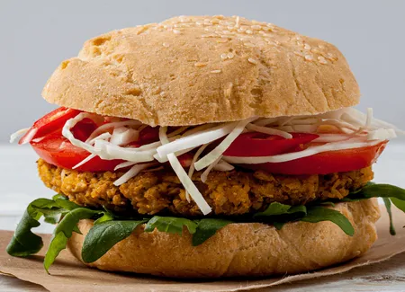 Hamburgers végétariens aux lentilles corail