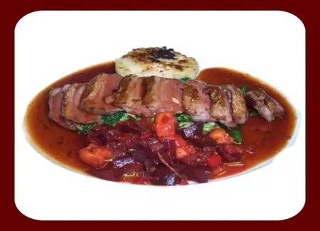 Magret de canard sauce aux poivres