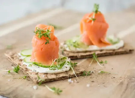 Tartine suédoise au saumon