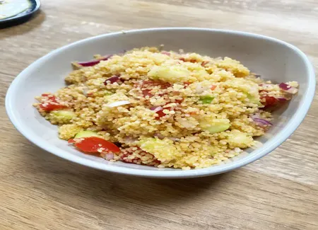 Taboulé sans cuisson (avec des courgettes crues)