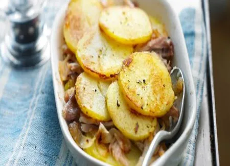 Gratin de pommes de terre au poulet