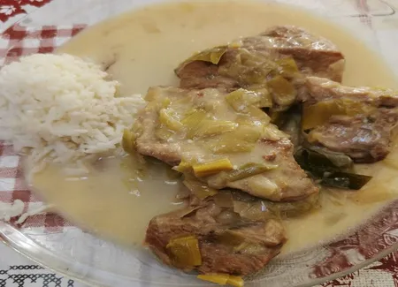 Sauté de veau aux poireaux