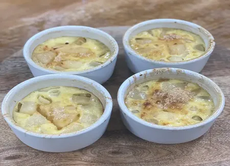 Petits flans faciles et rapides aux poires