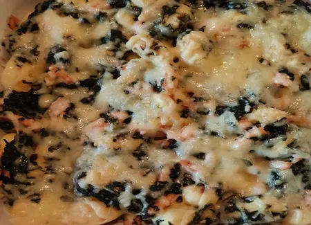 Gnocchis au saumon fumée et épinard