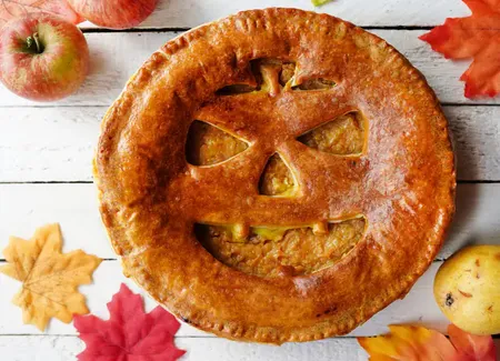 Tarte aux pommes halloween