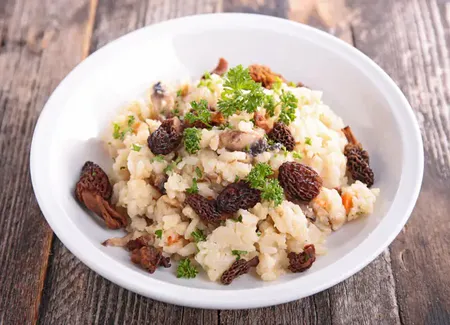 Mon risotto aux morilles