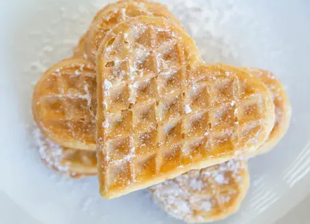 Gaufres norvégiennes (en forme de coeur)