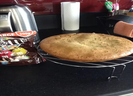 Gâteau au yaourt et au m&m's