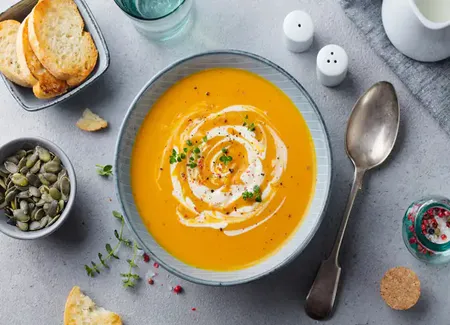 Velouté de patates douces et de poires