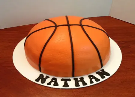 Gâteau ballon de basketball