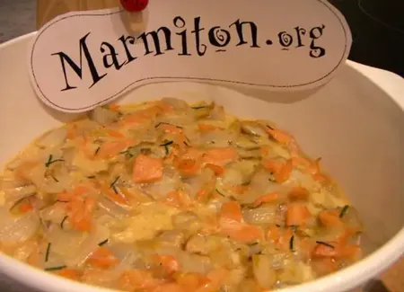 Gratin de chicons au saumon fumé