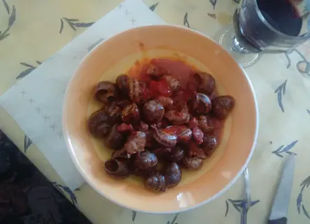 Escargots à la sauce catalane