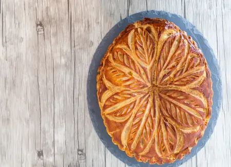Galette des rois aux framboises