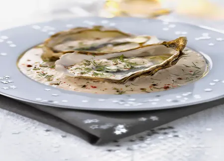 Huîtres chaudes à la crème simplissime