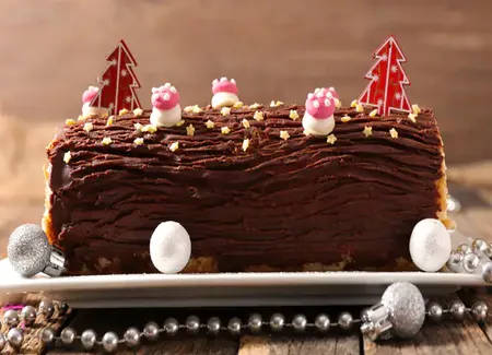 Bûche pâtissière au chocolat