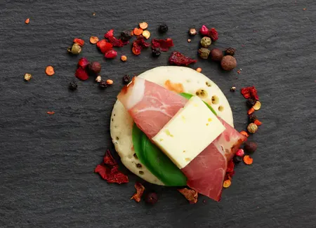 Blinis mozzarella jambon de parme